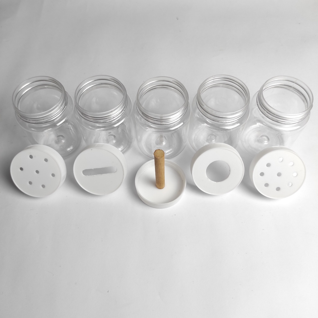 Jar Kosongan / Toples Busy Jar Bulat Putih / Jar Polos 1 Jar Kosongan / Toples Busy Jar Bulat Putih / Jar Polos