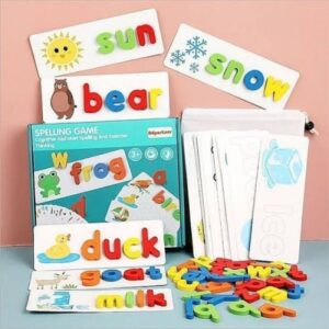 Spelling Puzzle | Puzzle Membaca | Cognitive Alphabet Spelling | Mainan edukasi cocokkan kata, word matching, spelling game, belajar mengenal kata