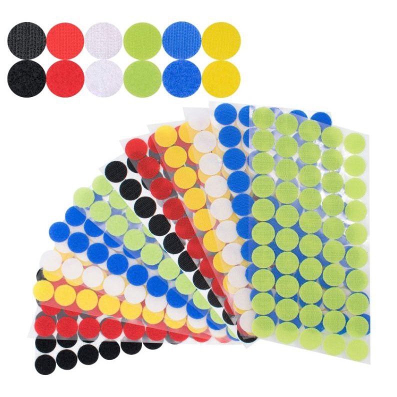 Velcro bulat 10mm / 1.0cm warna warni craft DIY kerajinan tangan hook and loop harga per pasang 1 Velcro bulat 10mm / 1.0cm warna warni craft DIY kerajinan tangan hook and loop harga per pasang