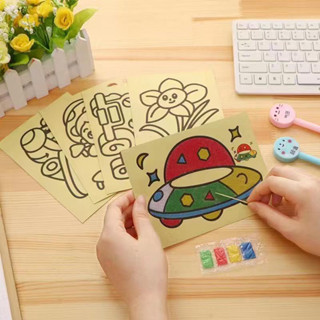 DIY Lukis Pasir / Gambar Tempel Pasir / Mainan Anak Sand Painting / Mewarnai Lukisan Pasir 1 DIY Lukis Pasir / Gambar Tempel Pasir / Mainan Anak Sand Painting / Mewarnai Lukisan Pasir