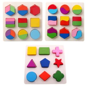 Puzzle shape kayu anak | edukasi anak kreatif - papan puzzle kayu