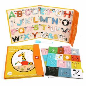 Buku Magnet / Magnetic Alphabet / Buku Alfabet Magnet / ABC Magnetic Book / Mainan Edukasi Anak Puzzle Huruf Magnetic Letter