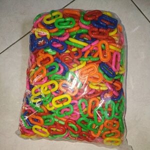 Meronce rantai C besar kiloan | Mainan edukasi lego jadul rantai C 1kg