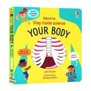 Usborne Step Inside / Usborne Step Inside Science Your Body / Buku Anak Montessori Kreatif / Buku Bahasa Inggris Impor / English Book for Children