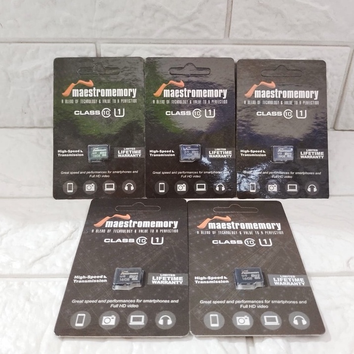 Maestromemory Micro SD 16GB & 32GB / Memory Card 16GB & 32GB / Memori Card Original Class10 Maestro 1 Maestromemory Micro SD 16GB & 32GB / Memory Card 16GB & 32GB / Memori Card Original Class10 Maestro