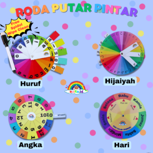 avita.id Roda Putar Pintar / Roda Baca Putar Pintar / Worksheet Mainan Edukasi Anak