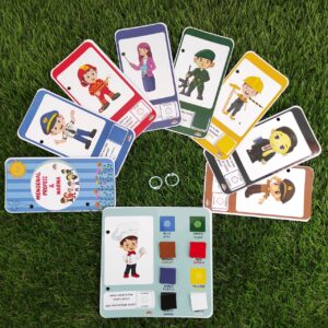 avita.id Activity Card Mengenal Profesi dan Warna / Worksheet Mengenal Profesi dan Warna / Paket Edukasi Mengenal Profesi
