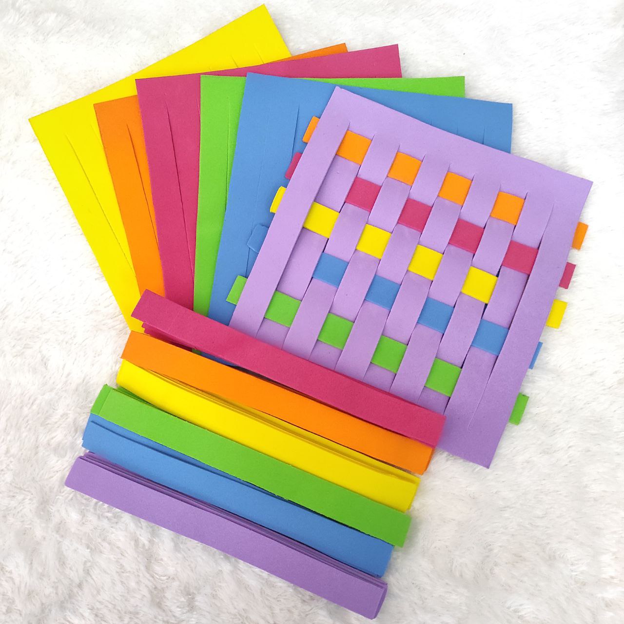 Anyaman Spon 1 Paket dan satuan / Mainan Edukasi Anyaman Spon / Anyaman Spon 1 Paket isi 6 Warna / Mainan Menganyam Spon 1 Anyaman Spon 1 Paket dan satuan / Mainan Edukasi Anyaman Spon / Anyaman Spon 1 Paket isi 6 Warna / Mainan Menganyam Spon